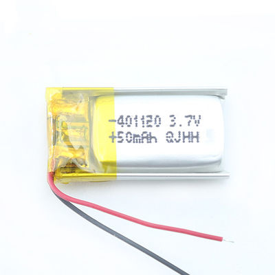 Cuffia avricolare 50mAh di Bluetooth della batteria del polimero di LiCoO2 NMC 401120 0.185wh Lipo